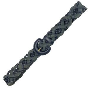 New York Studio VINTAGE Suede and Leather Braided Belt Size Medium